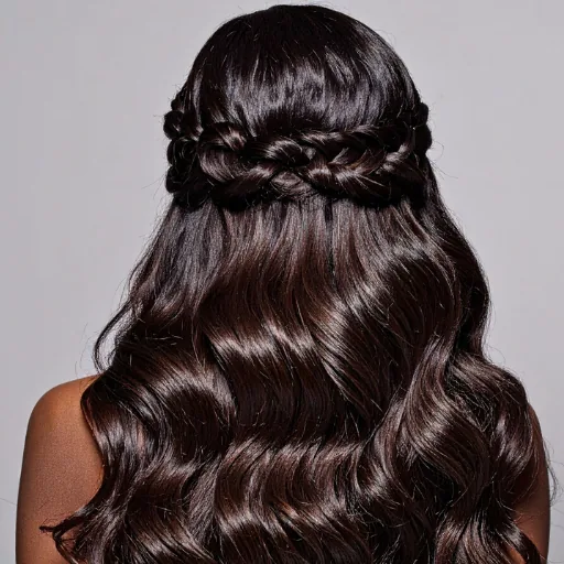 Gesundes glänzendes Haar Ergebnis Kérastase Pflege Salon Palmira Graz